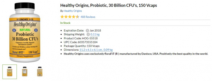 Healthy Origins Probiotic 30 Billion CFU's